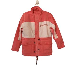 Urban Outfitters BDG Colorblock Embroidered Logo Coat Size XS